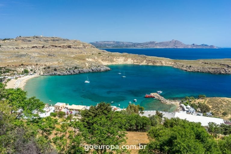A Incrivel Vista da Acropole de Lindos