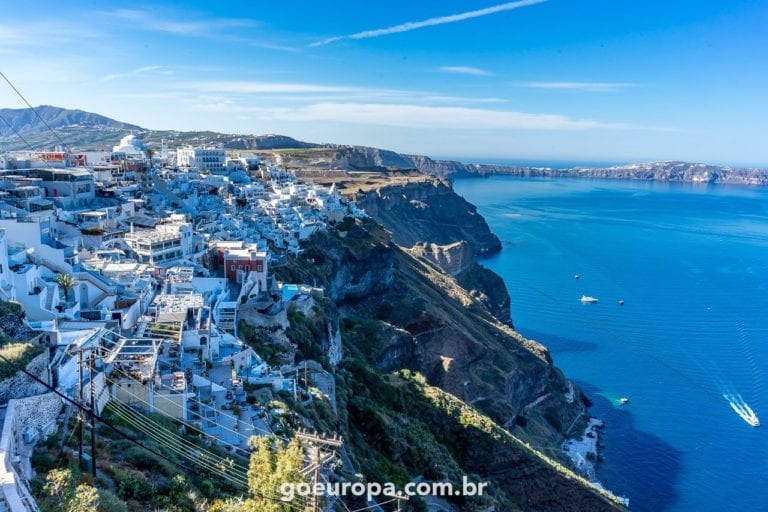 A Caldeira de Santorini na Grecia
