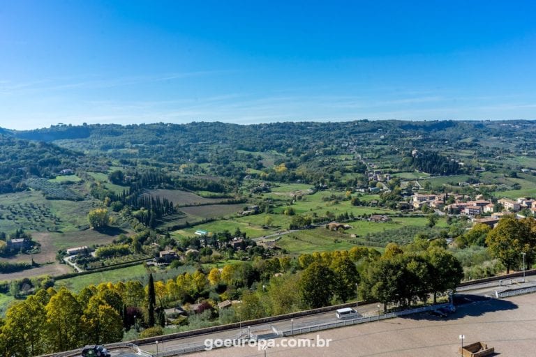 Uma Vista Especial em Montepulciano na Itália