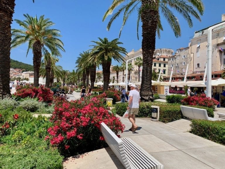 O Palácio de Diocleciano em Split na Croácia