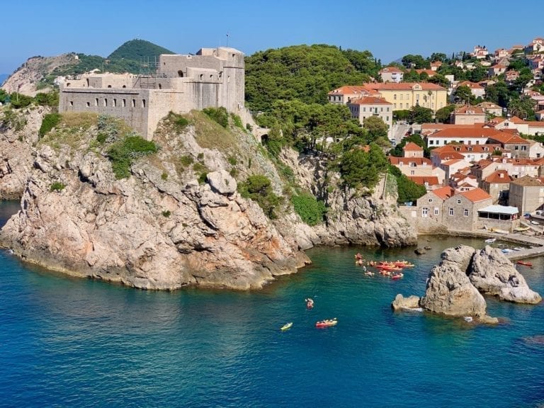 O Muro de Dubrovnik na Croácia